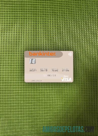 Espanha Bankinter Visa Cartão de Débito Photolook Frente amostra